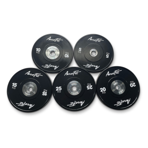 Aerofit AFBD 25 кг бамперные диски для кроссфита, черные
