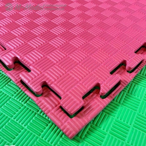 Мягкий модульный пол для детских игровых комнат 100x100 см, толщина 1,2 см красный