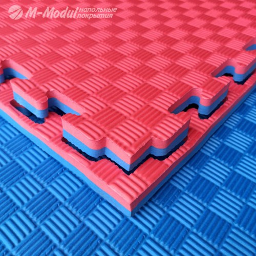 Мягкий модульный пол двухсторонний 100x100 см, толщина 2 см