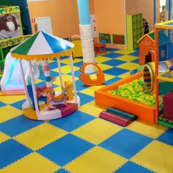 Мягкий модульный пол для детских игровых комнат 100x100 см., толщина 1,2 см