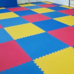 Мягкий модульный пол для детских игровых комнат 100x100 см., толщина 1,2 см