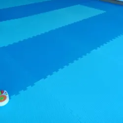 Мягкий модульный пол для детских игровых комнат 100x100 см., толщина 1,4 см тиснение Соты